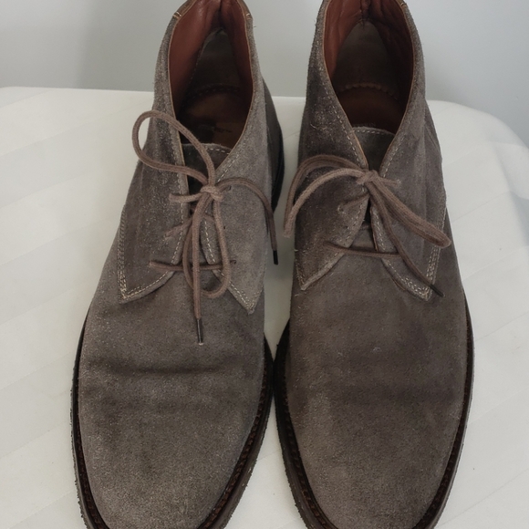 Johnston & Murphy gray suede chukka sz 9.5 - Picture 4 of 8